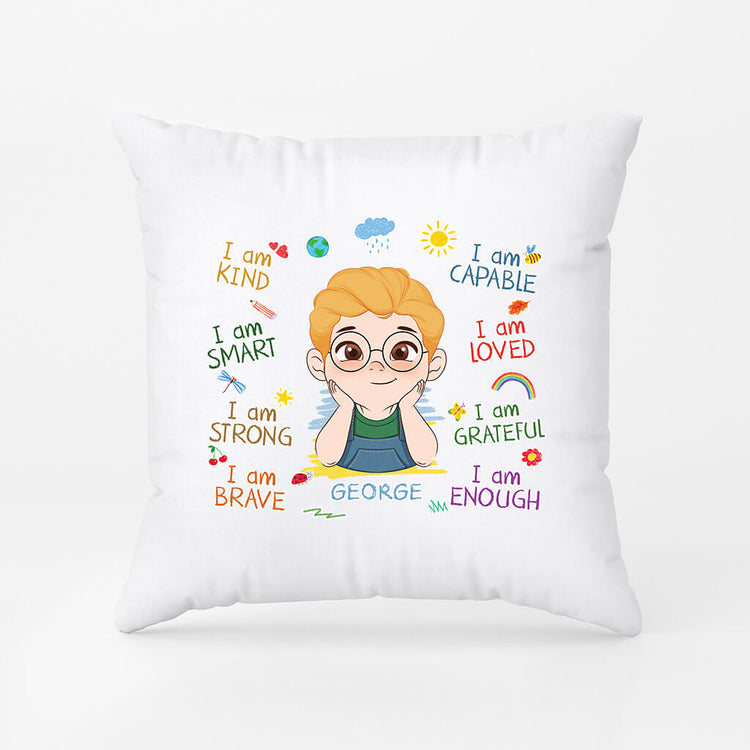 1552PUK2 personalised i am the smartest grandkid pillow