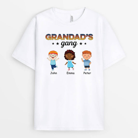 1606AUK2 personalised grandpas gang t shirt