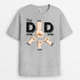 1613AUK1 personalised best dad ever t shirt