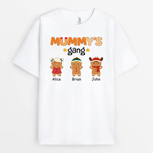 1619AUK1 personalised grandmas gang t shirt
