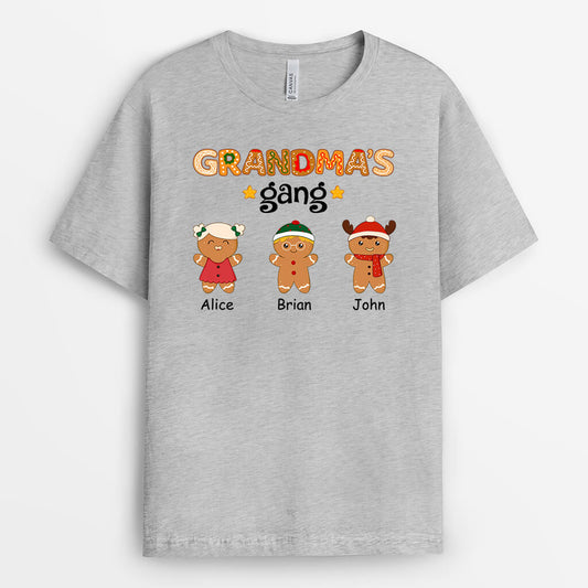 1619AUK2 personalised grandmas gang t shirt