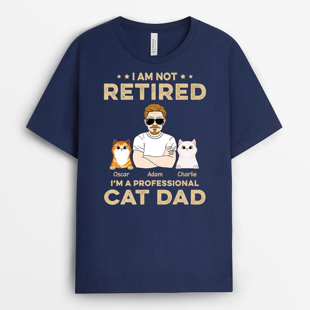 1624AUK1 personalised i am not retired t shirt