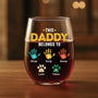 1628IUS1 personalized stemless wine glasses this daddy belongs to gifts 1628IKQ5B
