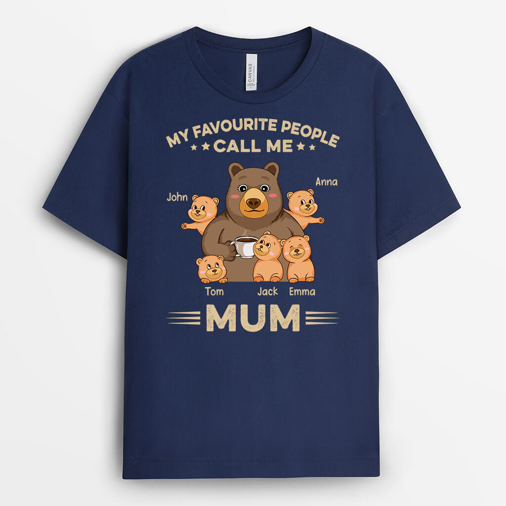 1639AUK2 personalised my favorite people call me grandma t shirt
