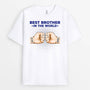 1652AUK1 personalised best brother in the world t shirt