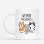 1662MUS1 personalized cat gifts for humans we rule the house cat mug 1662M3U8D