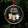 1662OUS1 personalized xmas gifts for cat lovers glass cat ornaments 1662O3N8D