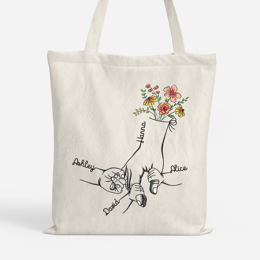 1672BUS1 holding moms hand tote bag personalized gifts for momgrandma 1672b6p5a