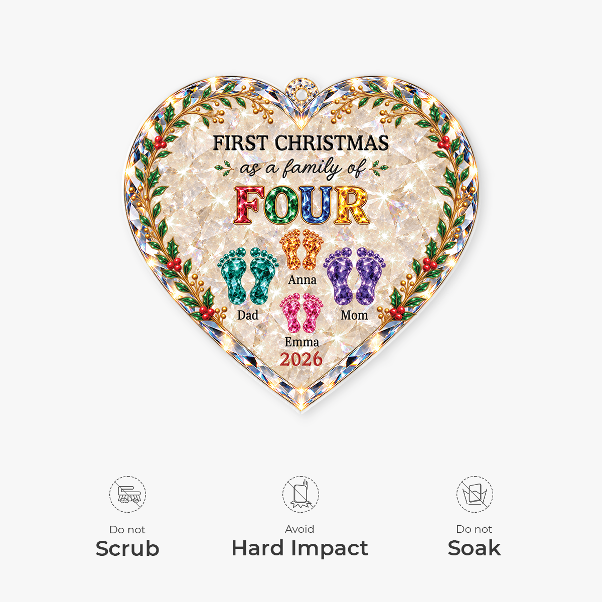 16799OH ProAcrylicOrnament CouUS RnDNone IdeHa NicFamily