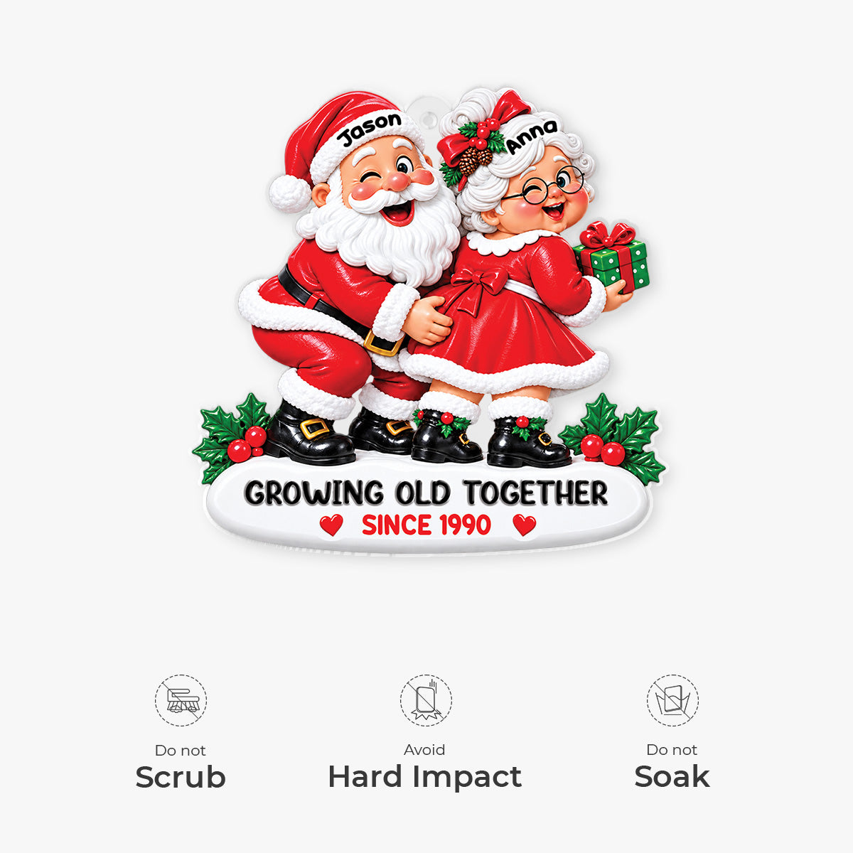 17069O8 ProAcrylicOrnament CouUS RnDNone IdeTNgo NicDTNew
