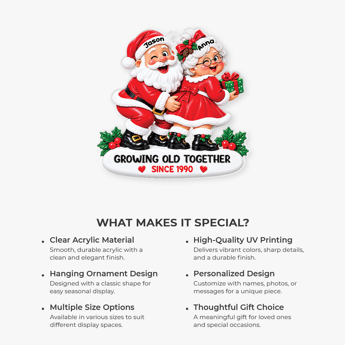 17069O8 ProAcrylicOrnament CouUS RnDNone IdeTNgo NicDTNew