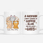 1723MUK1 personalised a woman cannot survive alone cat mug