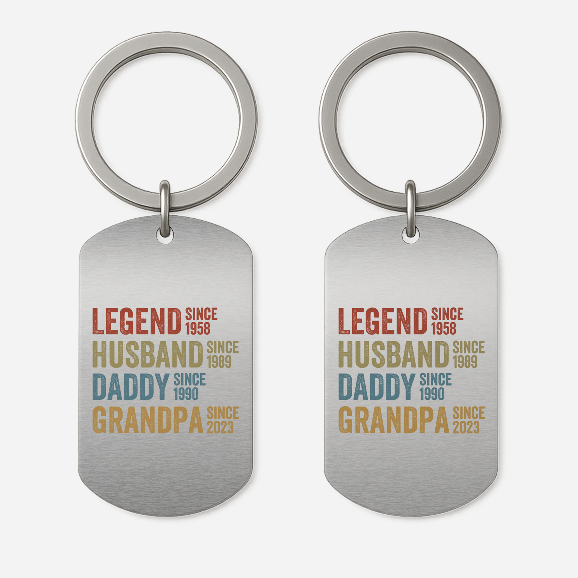 1732JUS1 personalized gifts for grandpa legend since metal keychain 1732J_f5ee79b4 6e58 4c88 975b 0329c5b90e7b