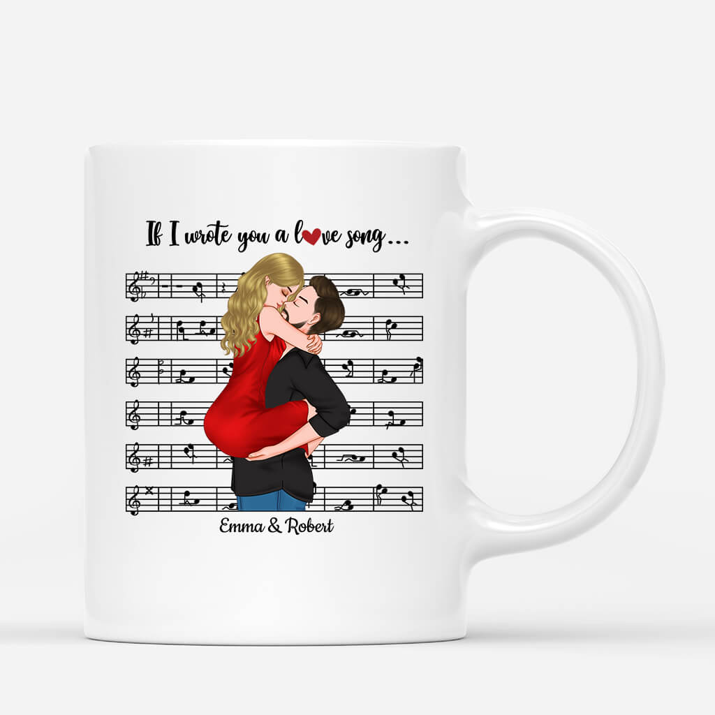 1745MUK1 personalised if i wrote a love song mug