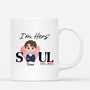 1750MUK2 personalised soul mate im hers his mug