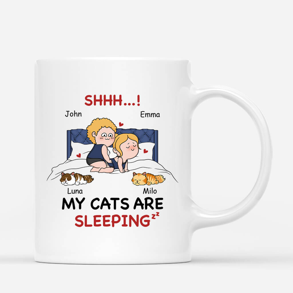 1771MUK1 personalised my cats are sleeping mug