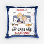 1771PUK1 personalised my cats are sleeping sequin pillow