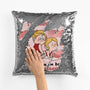 1780PUK2 personalised when im good im very good sequin pillow