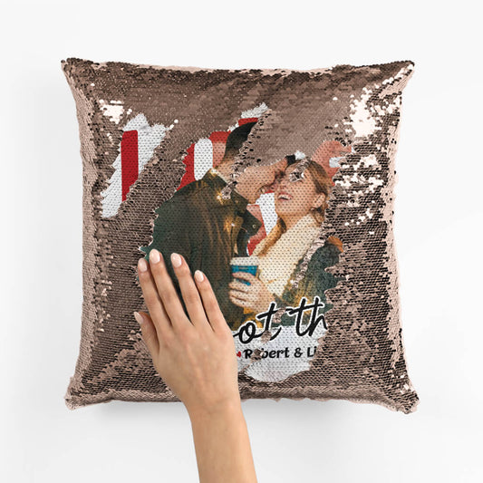 1796PUK2 personalised we got this sequin pillow