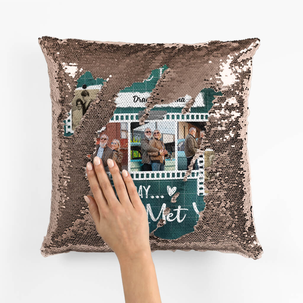 1823PUK2 personalised i have loved you since the day i met you sequin pillow