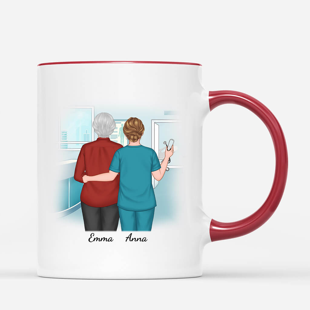 1843MUK2 personalised the best kind of mum raises a nurse mug