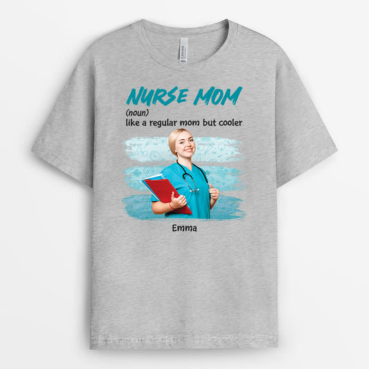 1849AUK2 personalised nurse mum t shirt