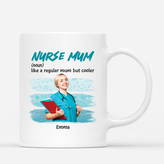 1849MUK1 personalised nurse mum mug