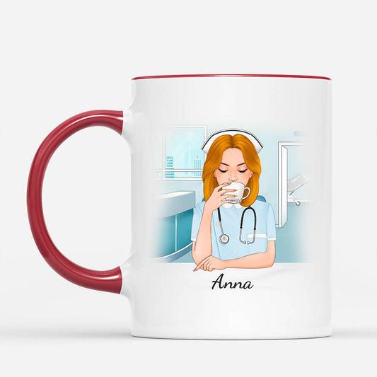 1851MUK2 personalised nurse by day best mum by night mug