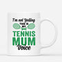 1854MUK3 personalised im not yelling this is my tennis mum voice mug