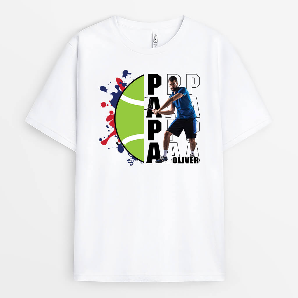 1855AUK1 personalised sporty daddy t shirt