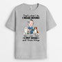 1860AUK1 personalised thats what i do i read dog book t shirt