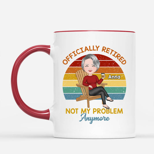 1862MUK2 personalised retirement weekly schedule mug