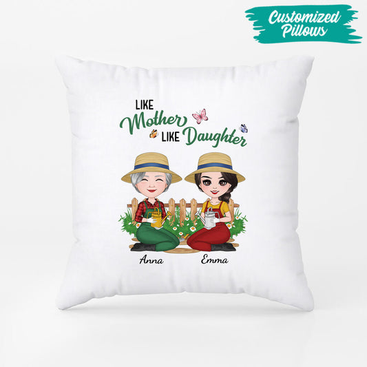 1864PUK2 personalised like mother like daughter pillow
