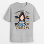 1889AUK1 personalised this mummy loves yoga t shirt 1