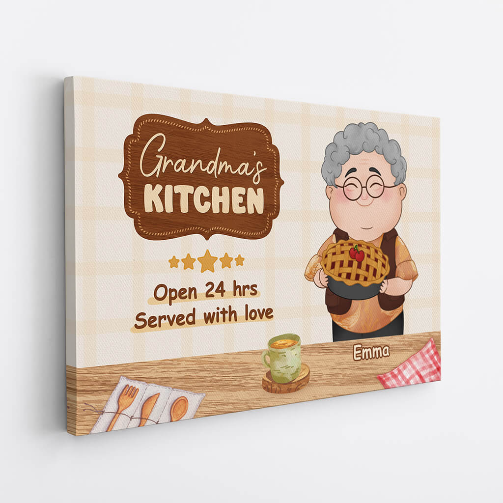 1890CUK2 personalised mummys kitchen canvas