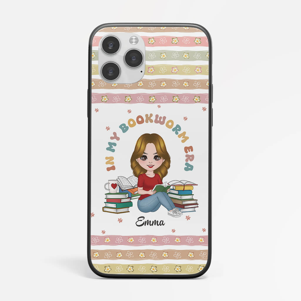 1898FUK1 personalised best in my bookworm era phone case
