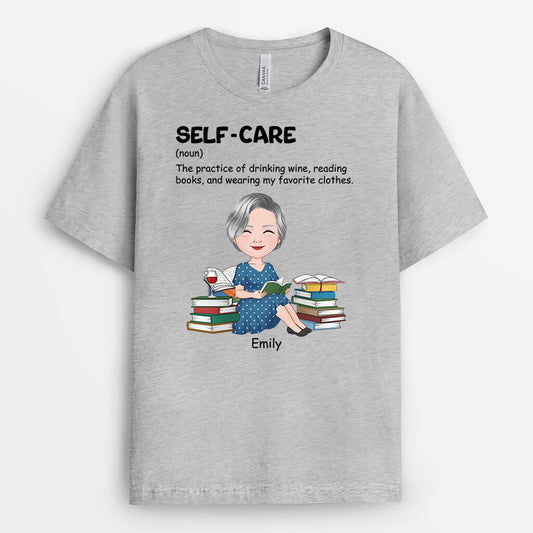 1901AUK2 personalised best self care t shirt