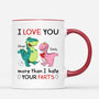 1919UK1 personalised love you more than i hate your farts mug