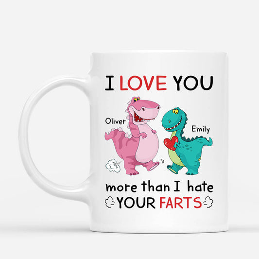 1919UK2 personalised love you more than i hate your farts mug