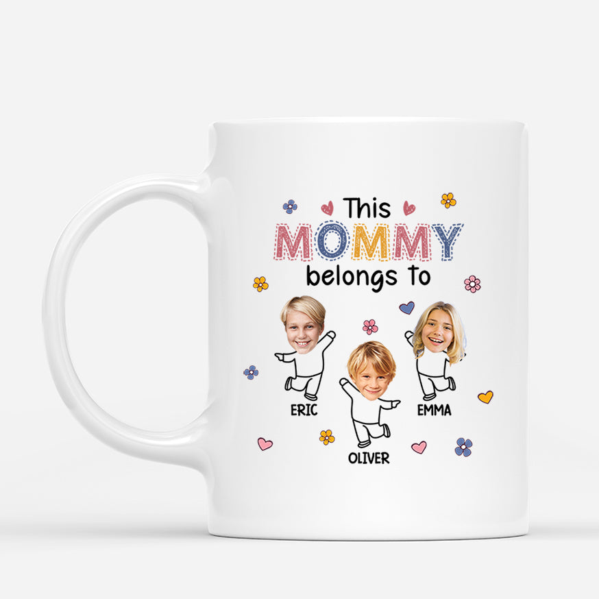 1939MUS1 personalized this cute mommy belongs to mug