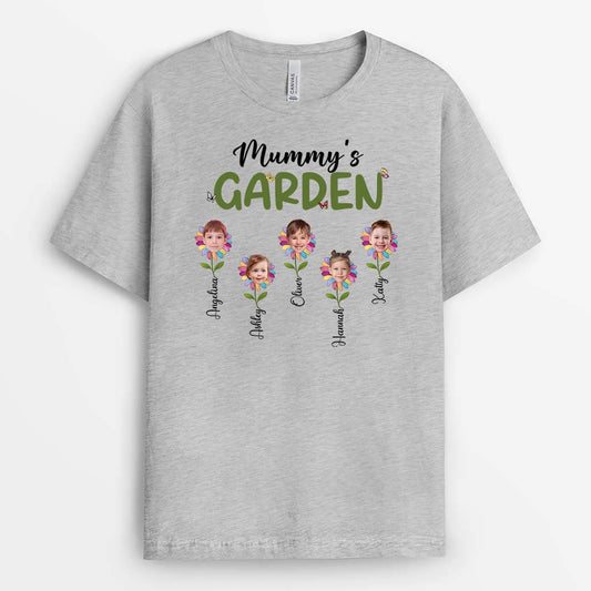 1941AUK2 personalised mums grandmas garden t shirt