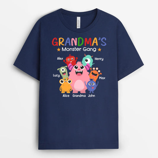 1950AUK1 personalised mum grandmas monsters t shirt