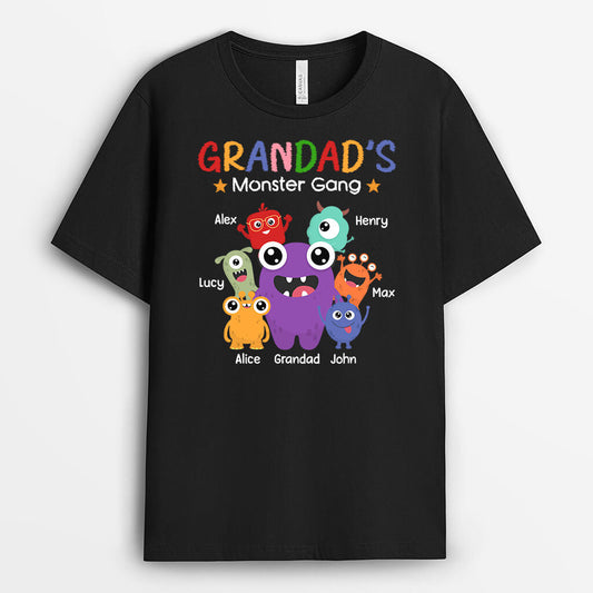 1950AUK2 personalised dad grandpas monsters t shirt