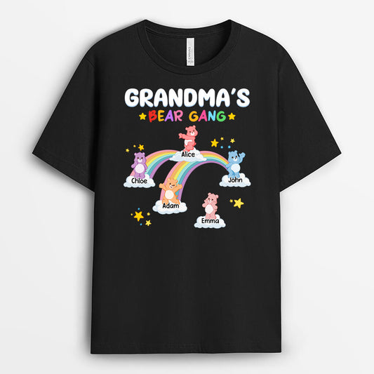 1951AUK1 personalised mummy grandmas bear gang t shirt