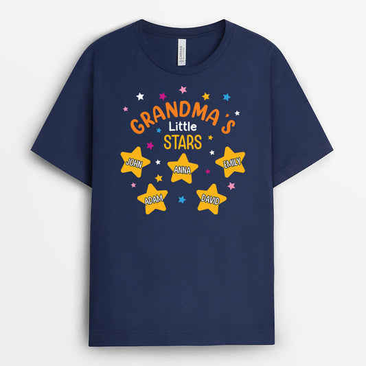 1953AUK1 personalised mum grandmas little stars t shirt