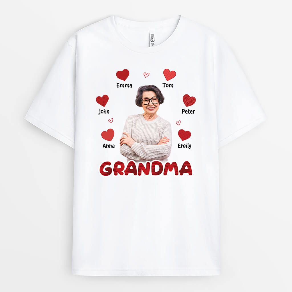 1956AUK1 personalised grandma mummy t shirt