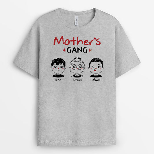 1957AUK2 personalised grandmother mums gang t shirt
