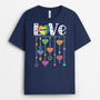 1958AUK1 personalised grandmother with love t shirt