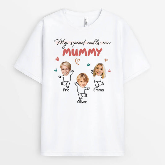 1962AUK1 personalised my squad calls me grandma mummy t shirt