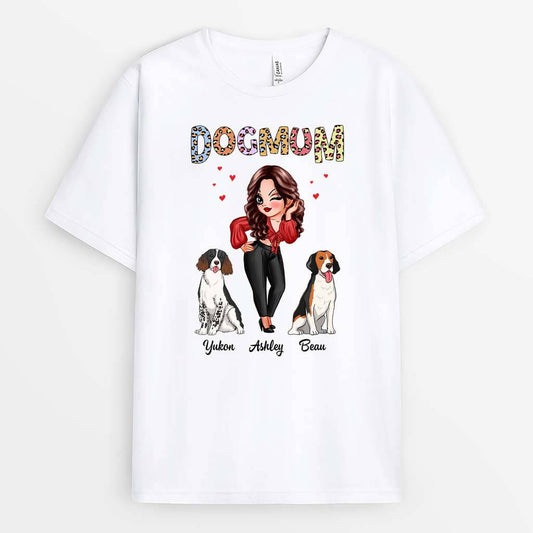 1964AUK1 personalised best dog mummy t shirt